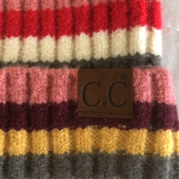 C.C Colorful Knit Beanie - Picture 3 of 3
